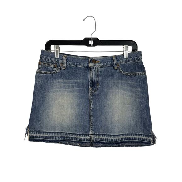 Vintage Abercrombie & Fitch Women’s 2 A&F Denim Mini Skirt Low Rise Y2K - Picture 1 of 5